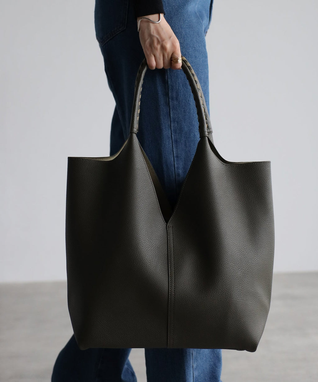 トライアングルカットトートバッグ