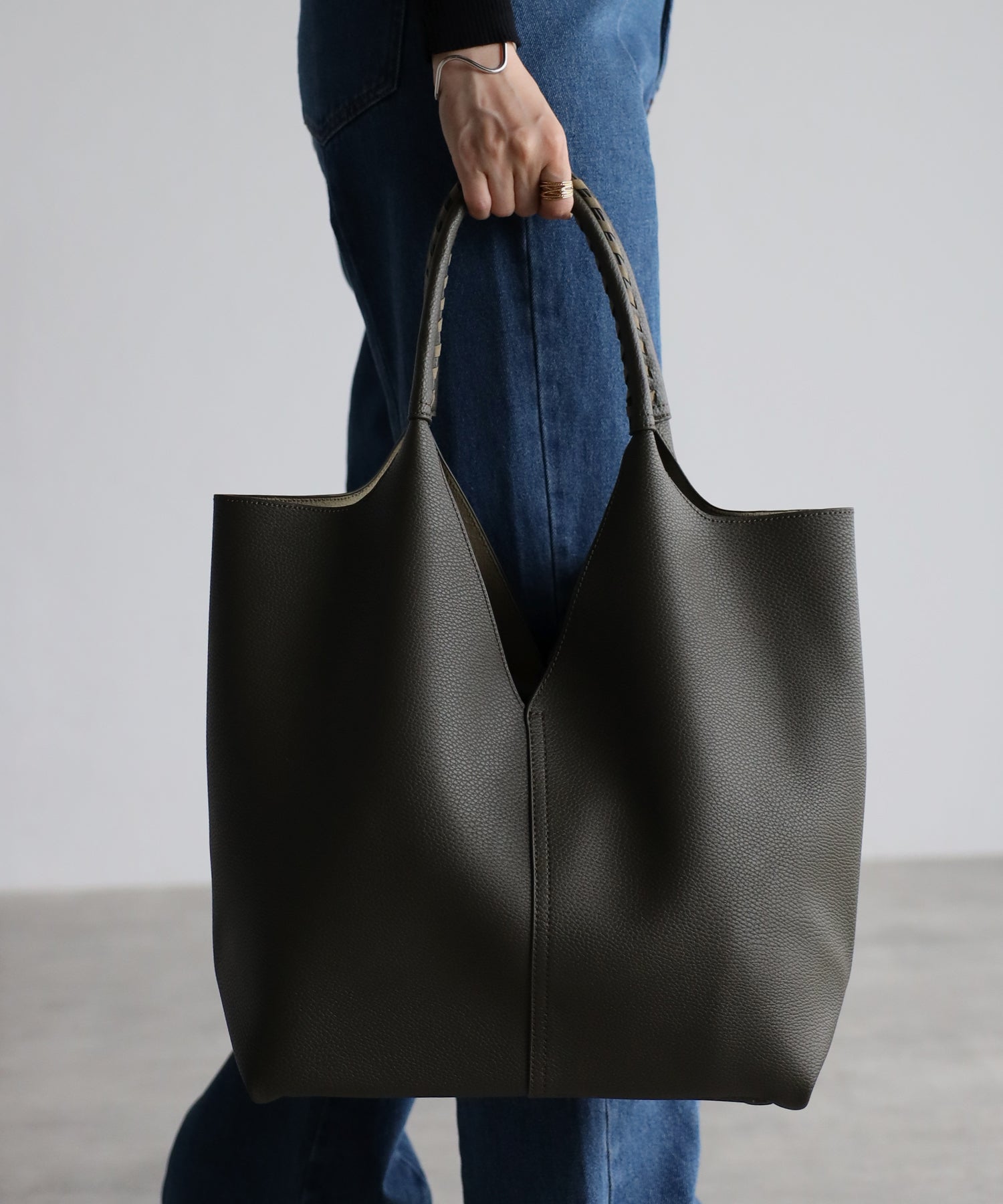 トライアングルカットトートバッグ