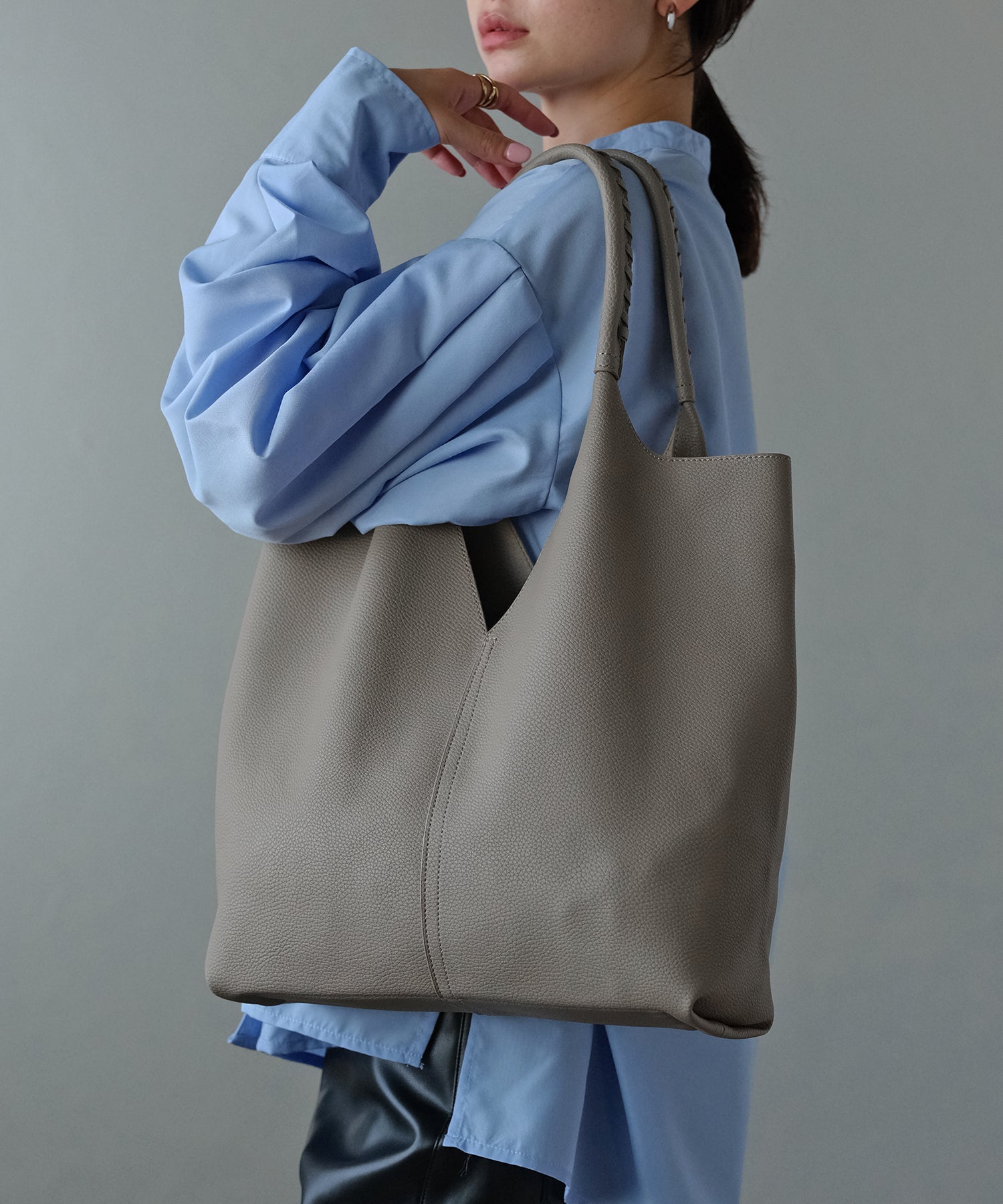 トライアングルカットトートバッグ